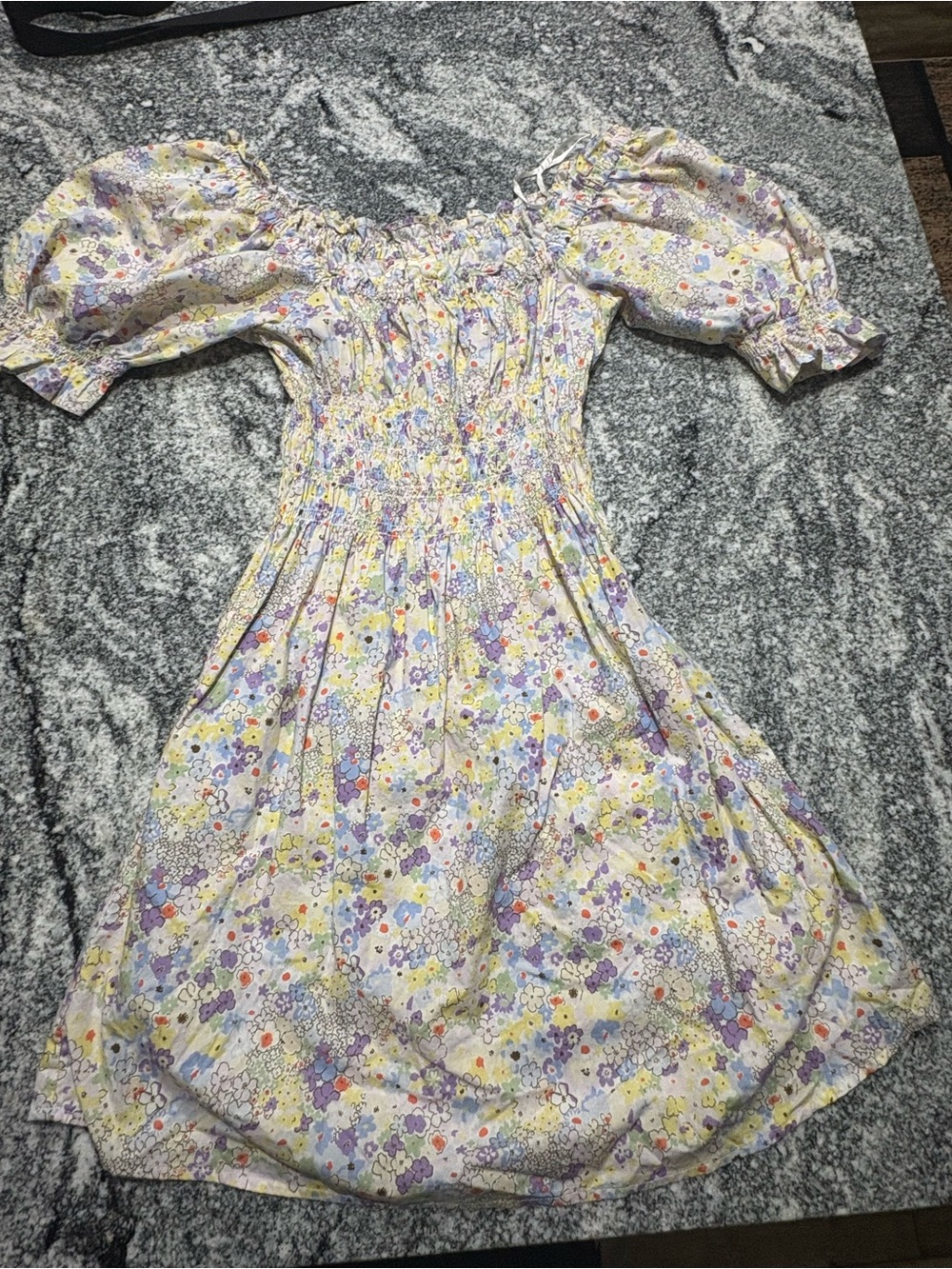 Levi's Pastel Floral Puff-Sleeve Dress